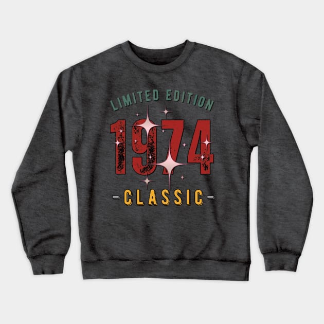 Retro groovy,  Limited edition 1974 classic. Crewneck Sweatshirt by TeeText